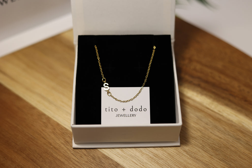 Gold Initial Necklace