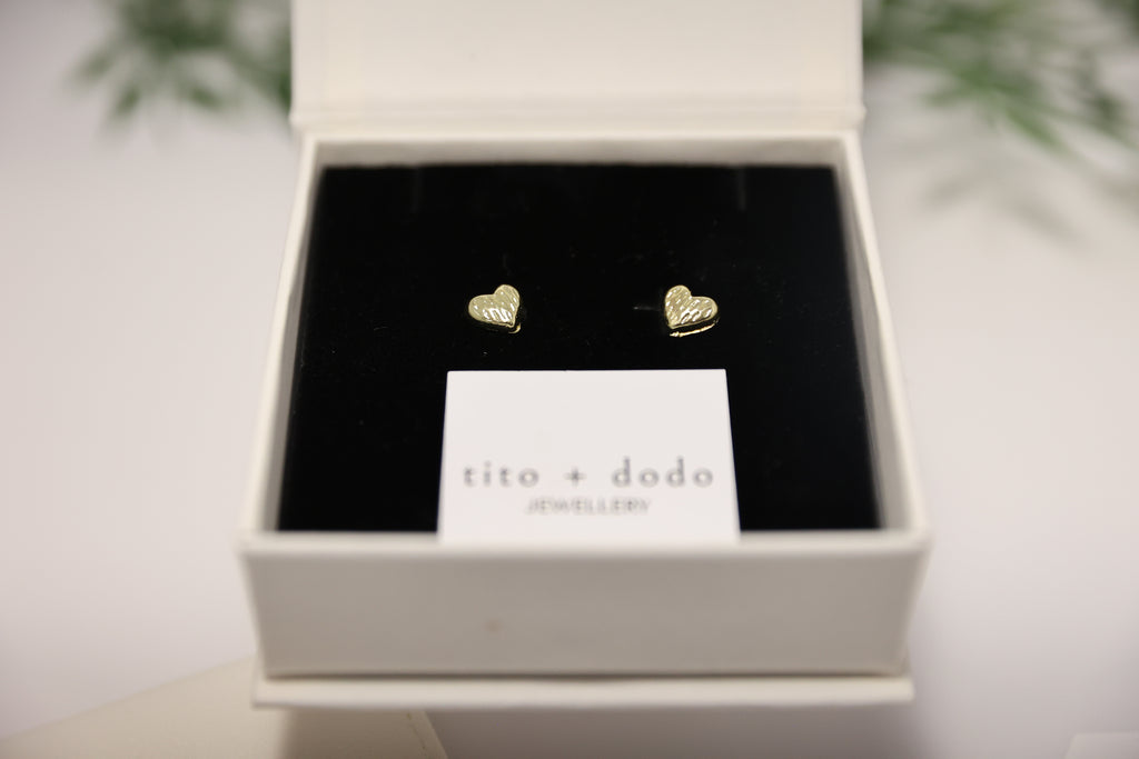 Mini Heart Stud Earrings