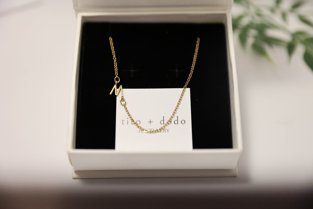 Gold Initial Necklace