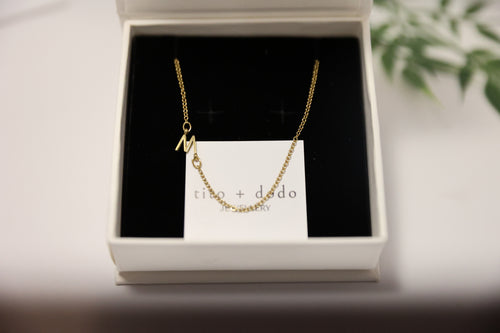 Gold Initial Necklace